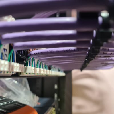 Cat5 Cat6 Patch Panel Network Cabinet Terminated and Tested